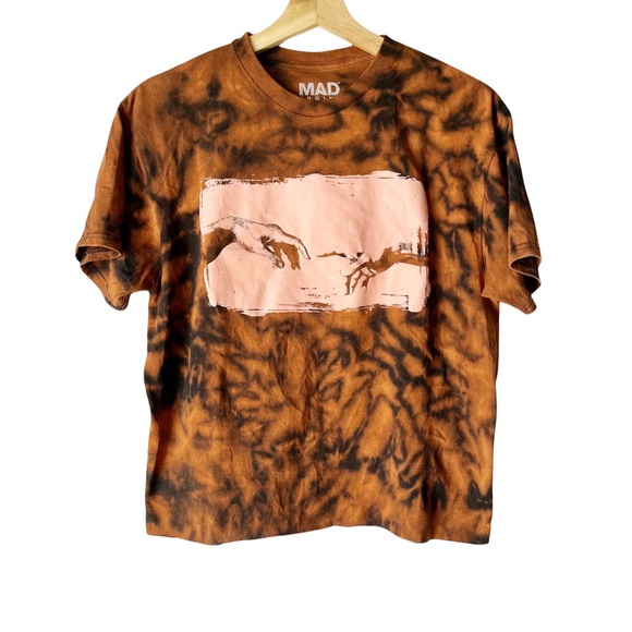 MAD Engine Tops - Creation of Adam NWOT Hand Distressed Graphic Tee